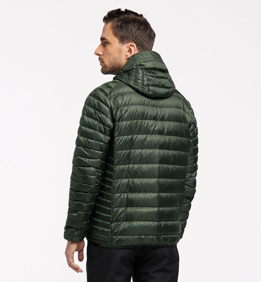 Haglöfs Mens Roc Down Jacket Dark Green New Zealand 94803KNIT